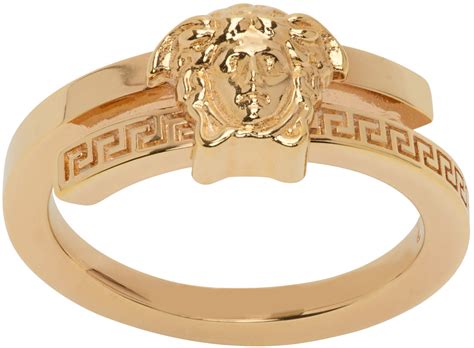 ring versace gold|Versace wedding ring.